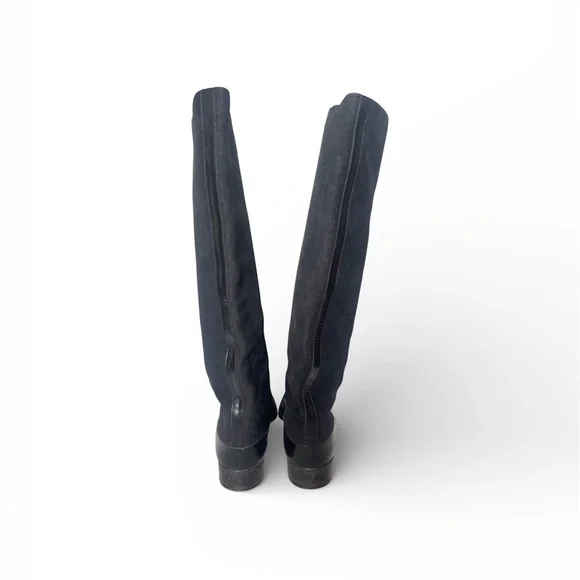 Pollini Vintage Suede & Leather 80s Tall Boots - Picture 2 of 6